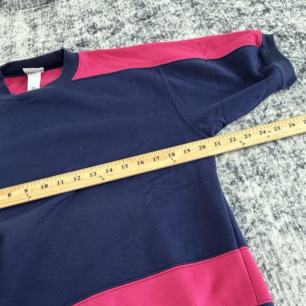 VTG Women's Pro Spirit Sweatsuit Sweater Half Sleeve Shorts Blue Pink Set Size M - Picture 5 of 13
